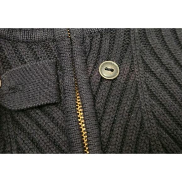 Clare Icelandic Design Sweater Womens Med Black Full Zip Cardigan - Picture 3 of 8
